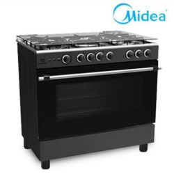 Midea 5-Burner 90x60cm Gas Cooker Half Inox 36LMG5G028-B