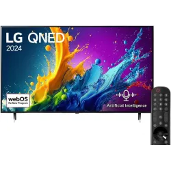 LG 75 Inches QNED AI THINK QUANTUM DOT NANOCELL COLOR TV QNED80T6B